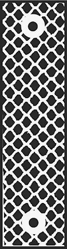 Reflektoren für Leitpfosten rechteckig 40 x 180 mm, Farbe: weiß