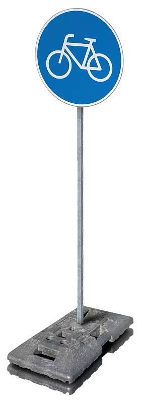 Verkehrszeichen-Set RADWEG, ø 420 mm