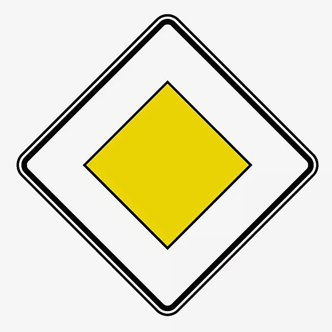 Verkehrszeichen: Vorfahrtsstraße