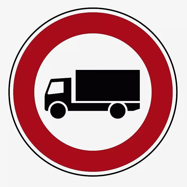 Verkehrszeichen: Verbot für Kraftfahrzeuge über 3,5 t
