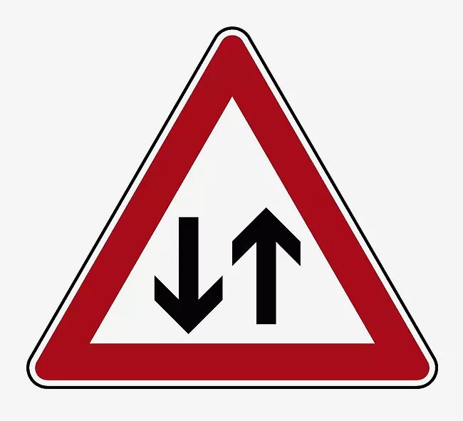 Verkehrszeichen: Gegenverkehr