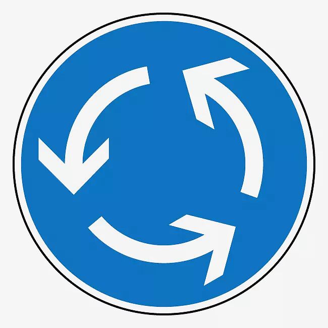 Verkehrszeichen: Kreisverkehr