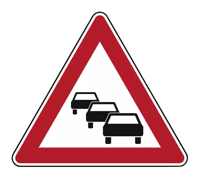 Verkehrszeichen: Stau