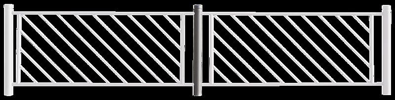 Systemgeländer mit Poller BOULEVARD 83, Mittelpoller in DB 703 eisenglimmer