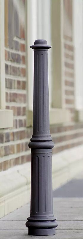 Poller ANTIKE I, mit Reliefstruktur, in RAL 7016 anthrazitgrau