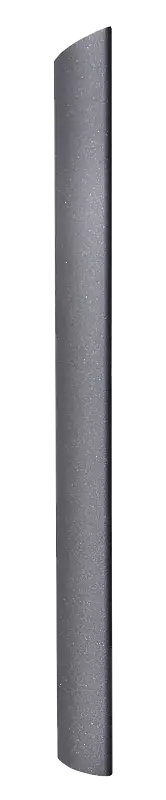 Poller GOULT mit Schrägkopf, in RAL 9007 graualuminium