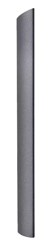 Poller GOULT mit Flachkopf, in RAL 9007 graualuminium