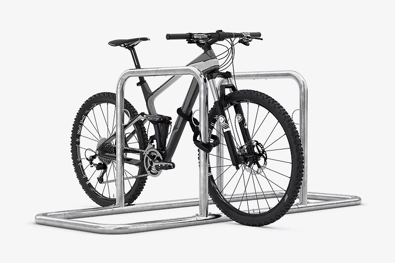 Reihenanlehnbügel BUFFALO, 2 Anlehnbügel, feuerverzinkt