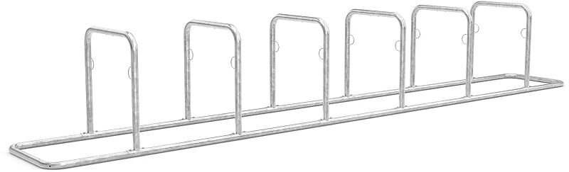 Reihenanlehnbügel BUFFALO, 6 Anlehnbügel, feuerverzinkt