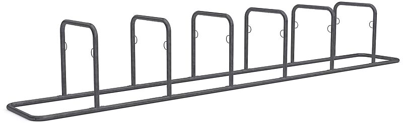 Reihenanlehnbügel BUFFALO, 6 Anlehnbügel, in RAL 7016 anthrazitgrau