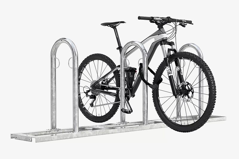 Reihenanlehnbügel ARVADA, 3 Anlehnbügel, feuerverzinkt