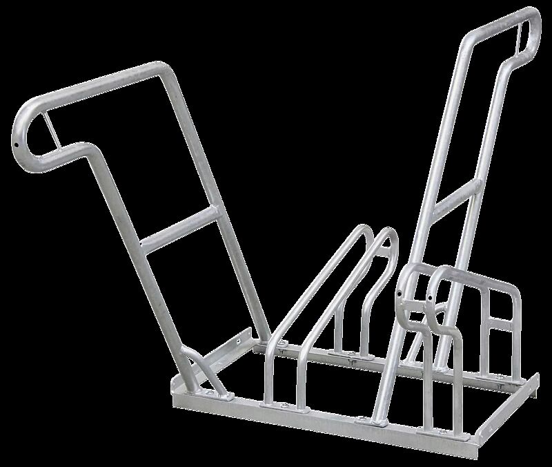 Fahrradständer OHIO, doppelseitig, 2 Stellplätze, 2 Anlehnbügel