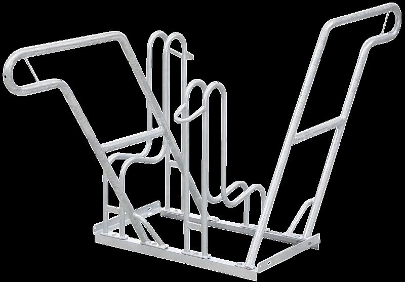 Fahrradständer RIVERSIDE, doppelseitig, 2 Stellplätze, 2 Anlehnbügel