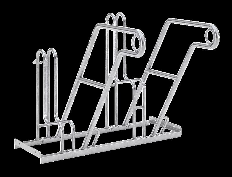 Fahrradständer MODESTA einseitig, 2 Stellplätze, 2 Anlehnbügel