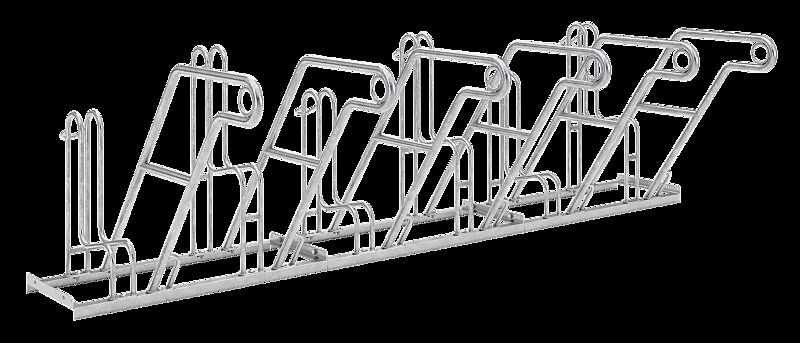 Fahrradständer MODESTA einseitig, 6 Stellplätze, 6 Anlehnbügel