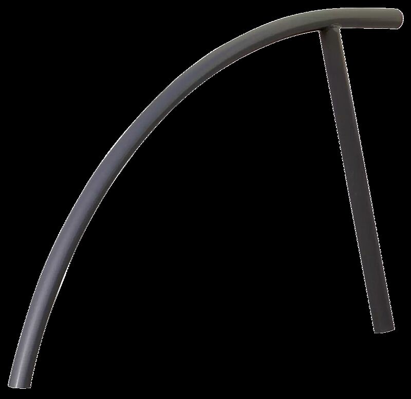 Anlehnbügel GILBERT zum Einbetonieren, in RAL 7016 anthrazitgrau