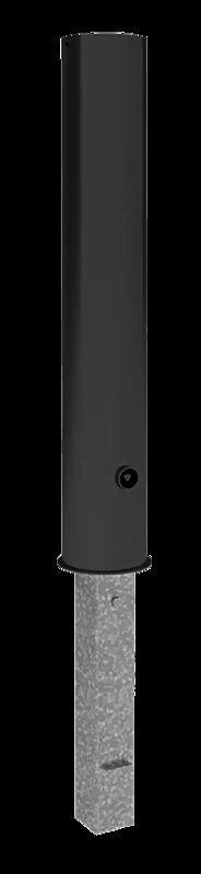 Rammschutzpoller MAZAN, Ø 152 mm, herausnehmbar, in RAL 7016 anthrazitgrau