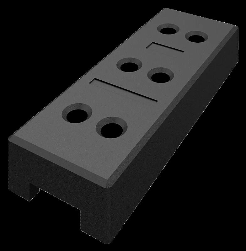 Kunststofffuß (zum Einstecken der Zaunstandrohre) für den standfesten Aufbau von Mobilzäunen