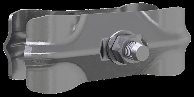 Verbindungsschelle für Bauzäune, mit Schraube M12 x 80 mm