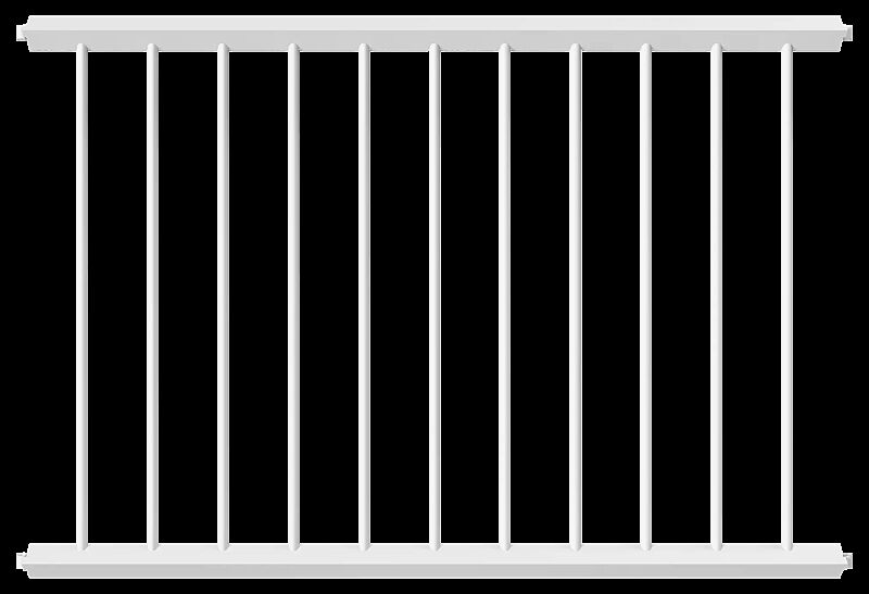 Gittergeländer MANOM, Breite 1500 mm, in weiß