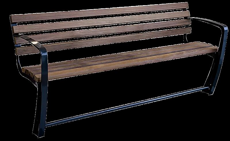 Seniorenbank SENIOR mit Rückenlehne, 3-Sitzer, mit 2 Armlehnen