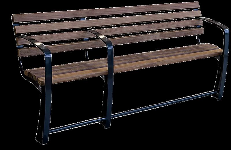 Seniorenbank SENIOR mit Rückenlehne, 2-Sitzer + 1-Sitzer, mit 3 Armlehnen