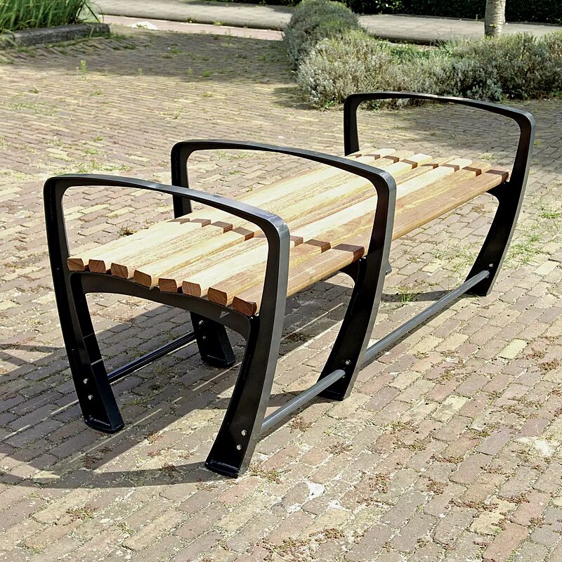 Seniorenbank SENIOR ohne Rückenlehne, 1-Sitzer + 2-Sitzer, mit 3 Armlehnen