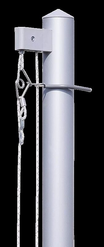 Detail: außenliegende Hissvorrichtung