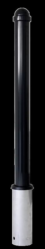 Poller BILBAO zum Einbetonieren in RAL 7021 schwarzgrau