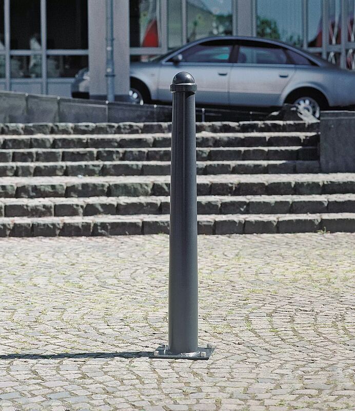 Poller KATALONIA ohne Ringtaille, zum Aufdübeln, in RAL 7021 schwarzgrau