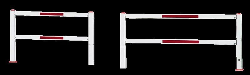 Gatterschranke SOINI - schwenkbar Sperrbreite 1,5 m