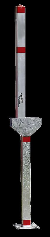 Einarm-Sperrpfosten GIJON, links sperrend