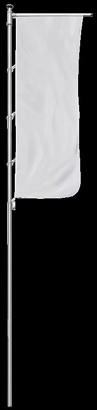Zylindrischer Aluminium-Fahnenmast PRESENT Höhe über Flur 9 m, Ø 100 mm