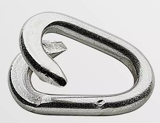 Verbindungsglieder aus Edelstahl zum Zusammenklemmen, 6 x 33 mm