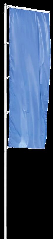 Zylindrischer Aluminium-Fahnenmast MODUL Höhe über Flur 8 m, einteilig