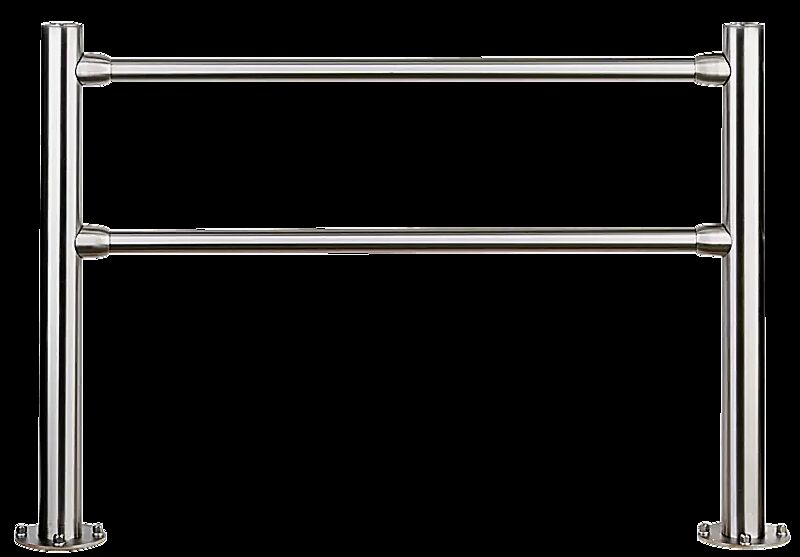 Geländersystem BORVO ohne Handlauf, mit Flachkopf, 1 m, zum Aufdübeln