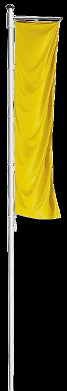 Zylindrischer Aluminium-Fahnenmast CONCEPT Höhe über Flur 8 m, Ø 75 mm