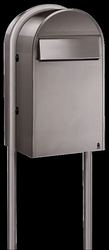 Briefkasten BOBI GRANDE B mit Bogenständer, aus Edelstahl