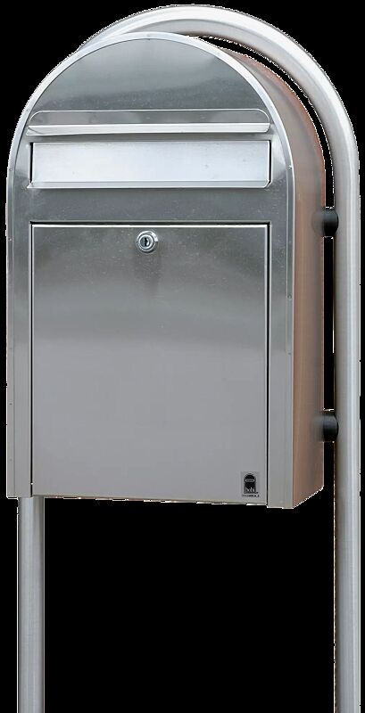 Briefkasten BOBI CLASSIC aus Edelstahl V2A, geschliffen Korn 180
