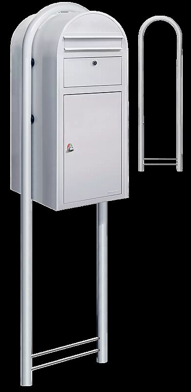 Brief- und Paketkasten BOBI CARGO zum Einbetonieren, in RAL 9016 verkehrsweiß