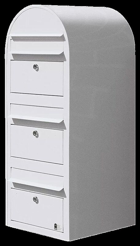 Briefkasten BOBI TRIO aus Stahl, feuerverzinkt und pulverbeschichtet