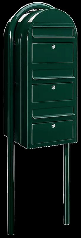 Briefkasten BOBI TRIO aus Stahl, feuerverzinkt und pulverbeschichtet