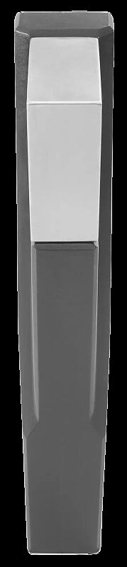 Poller INTAL, Höhe 850 mm, Stahlteile in RAL 7016 anthrazitgrau, Beton beschichtet in graphit