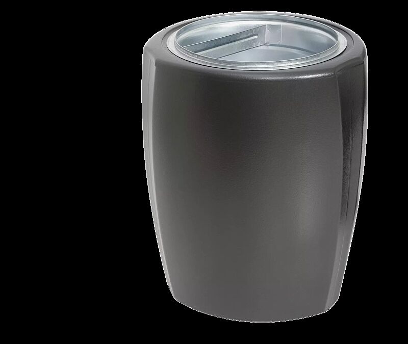 Abfallbehälter TALLIN in RAL 7016 anthrazitgrau