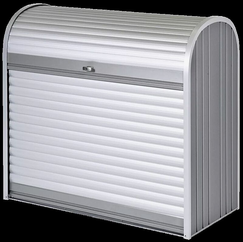 Universal-Depot STOREMAX® - Modell 120 in silber-metallic - Rück-/Seitenwände quarzgrau