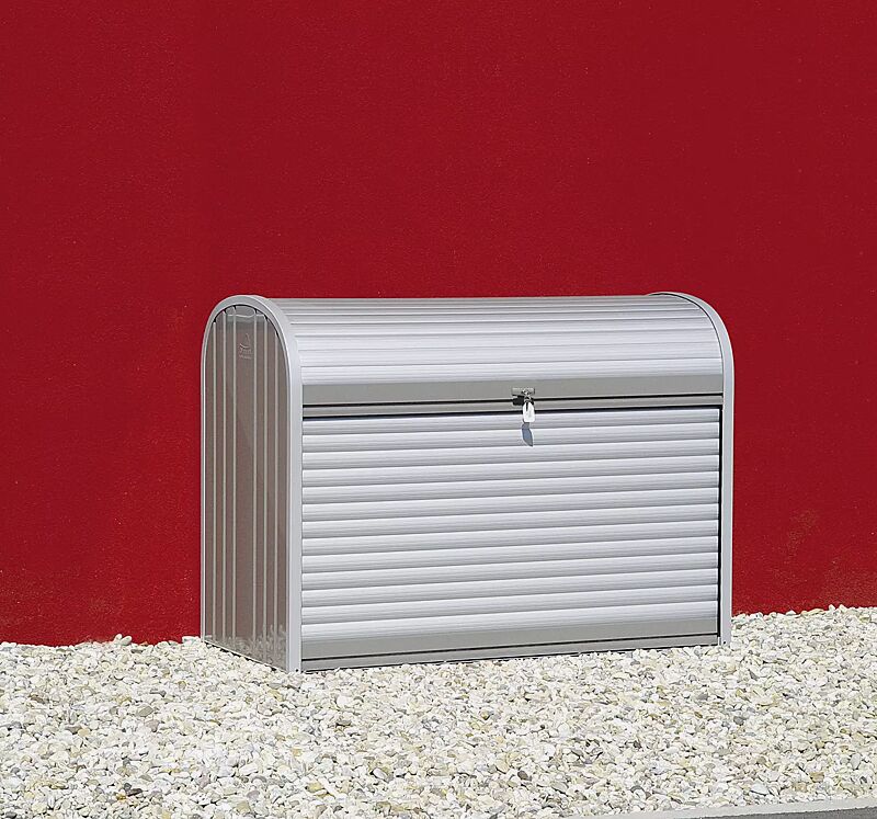 Universal-Depot STOREMAX® - Modell 160 in silber-metallic - Rück-/Seitenwände quarzgrau