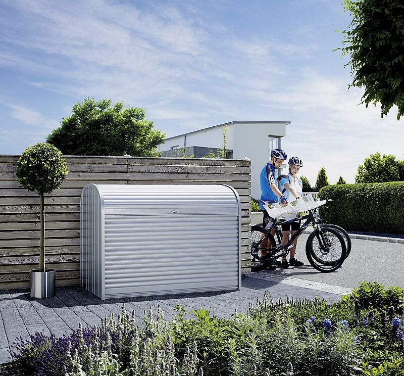 Universal-Depot STOREMAX® in silber-metallic, Modell 190, für Fahrräder