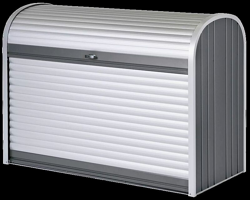 Universal-Depot STOREMAX® - Modell 160 in silber-metallic - Rück-/Seitenwände dunkelgrau