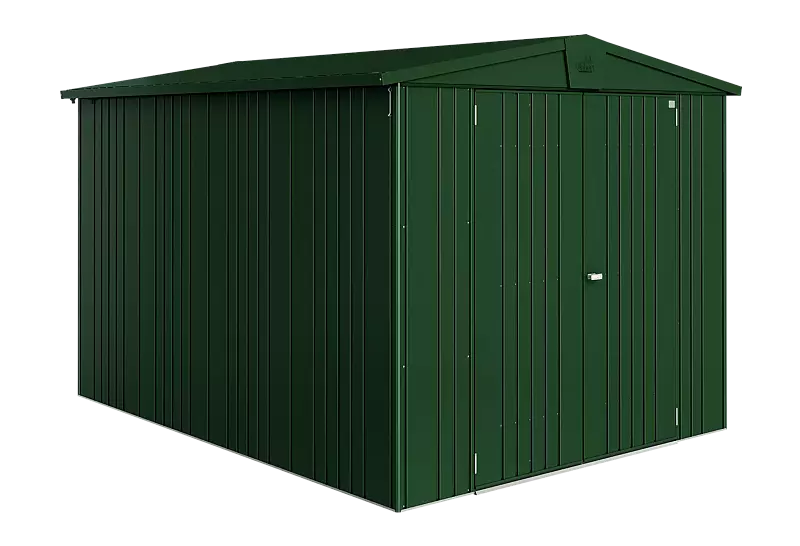 Gerätehaus EUROPA, Modell 6 in dunkelgrün