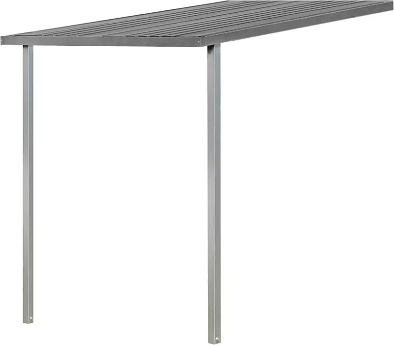 Seitendach in quarzgrau-metallic